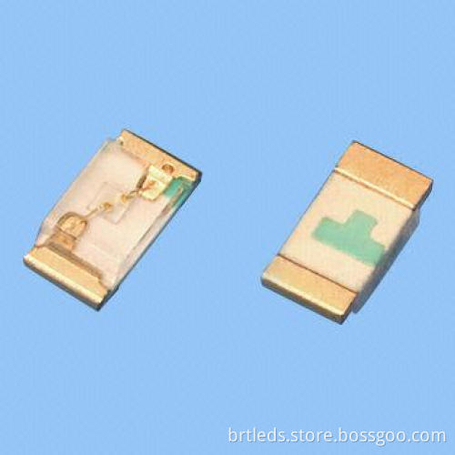 SMD LED, 0603 Package, Super Blue Color, 1.6 x 0.8 x 0.4mm, Typical Luminous Intensity of 120mcd